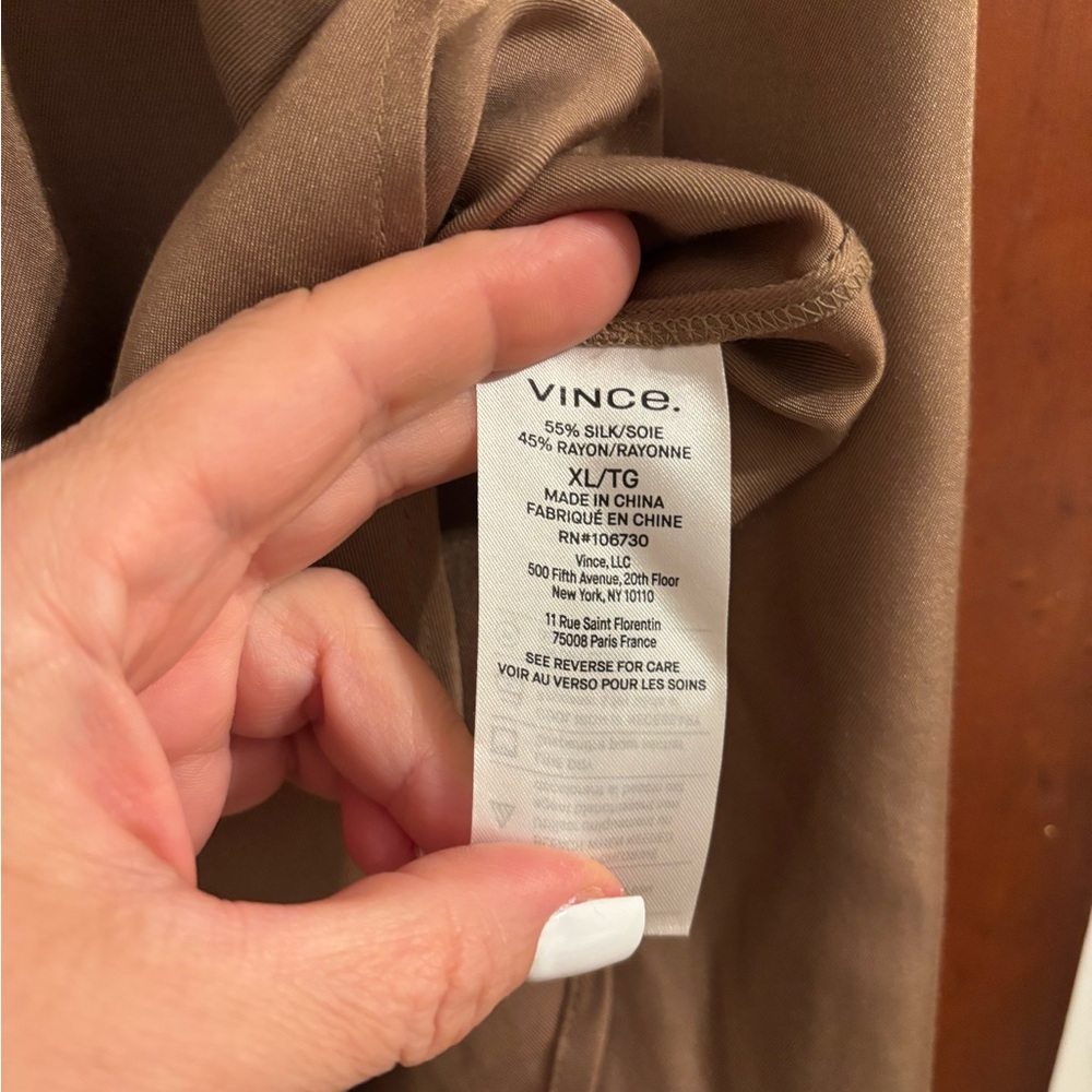 Vince silk blend shirt